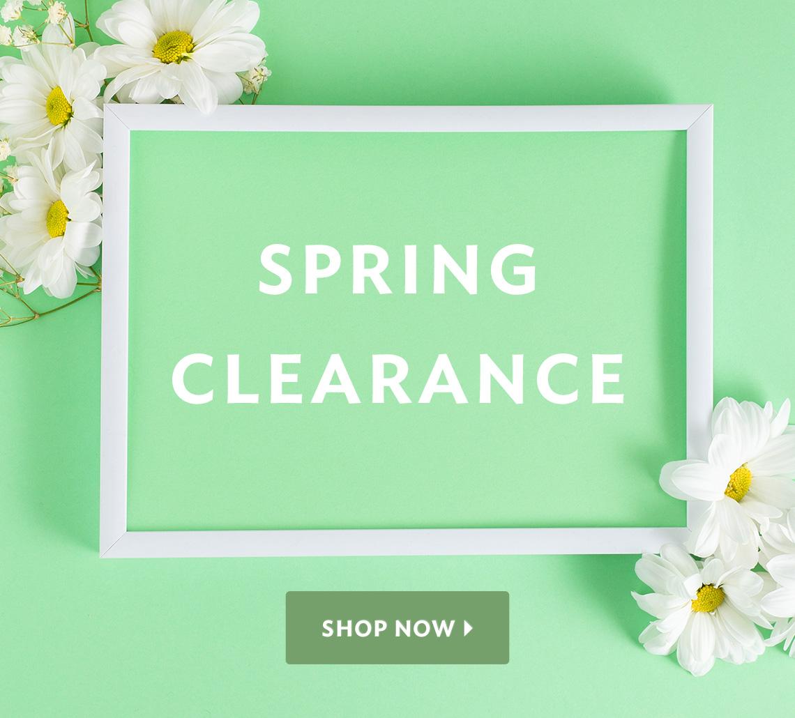 Spring Clearance. Shop now
